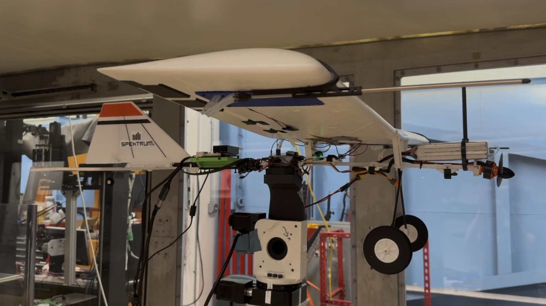 Fixed-wing aerial robot sensing project image
